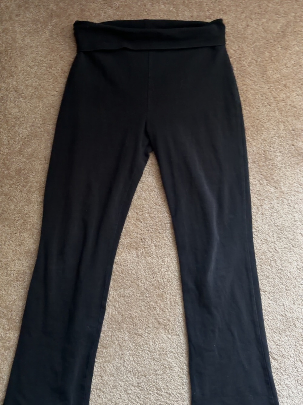 Women's Casual Black Flare pants